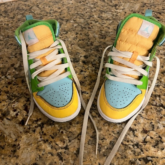 Nike Air Jordan 1 Mid PS 'Recycled Grind'  DX4370-400  Kids Size 1 - Picture 9 of 11